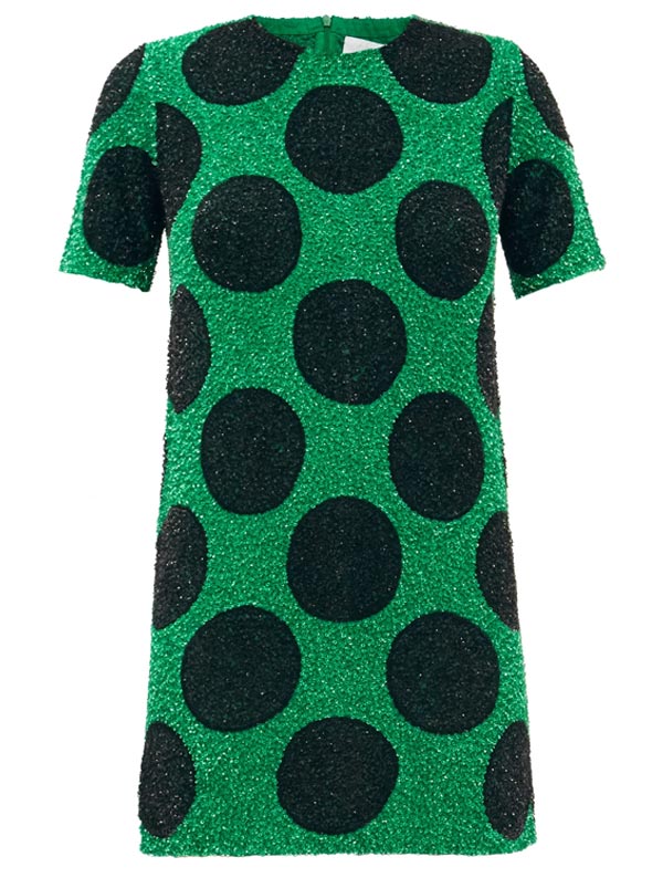 Polka-dot sequined cotton mini dress – Ashish